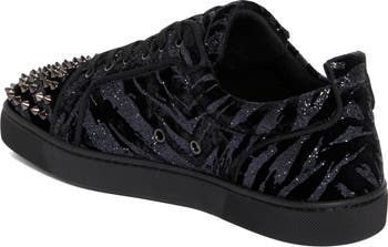 ルブタン スニーカー シューズ Louis Junior Spikes Orlato Christian Louboutin Louis Junior Spikes Orlato Flat White