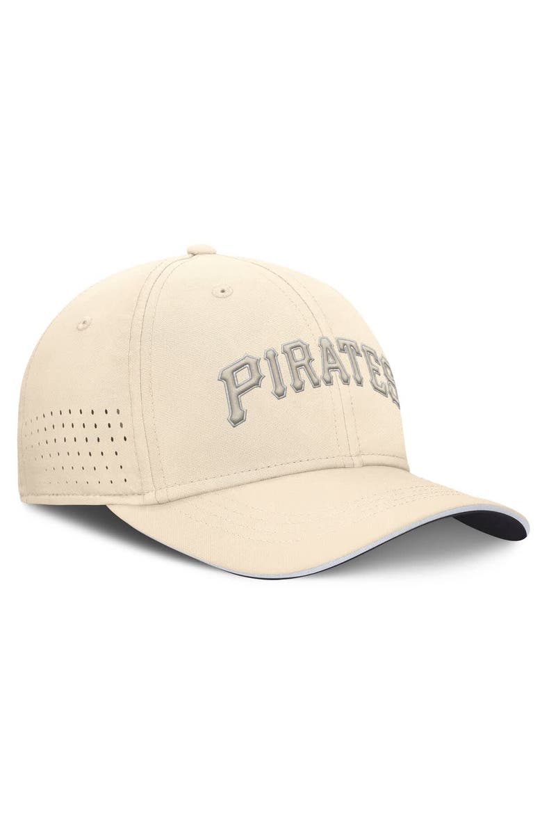 Nike Men's Nike Cream Pittsburgh Pirates Rise Performance Flex Hat, Alternate, color, Cream