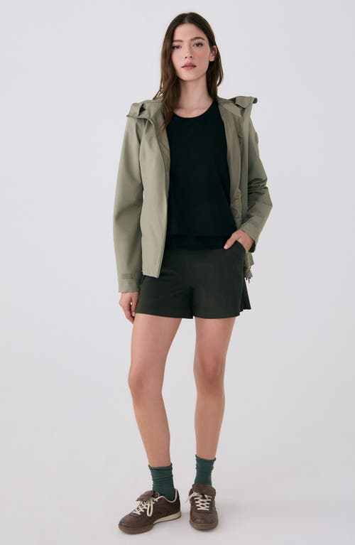 Lole Element 2 Waterproof Hooded Rain Jacket In Hazel