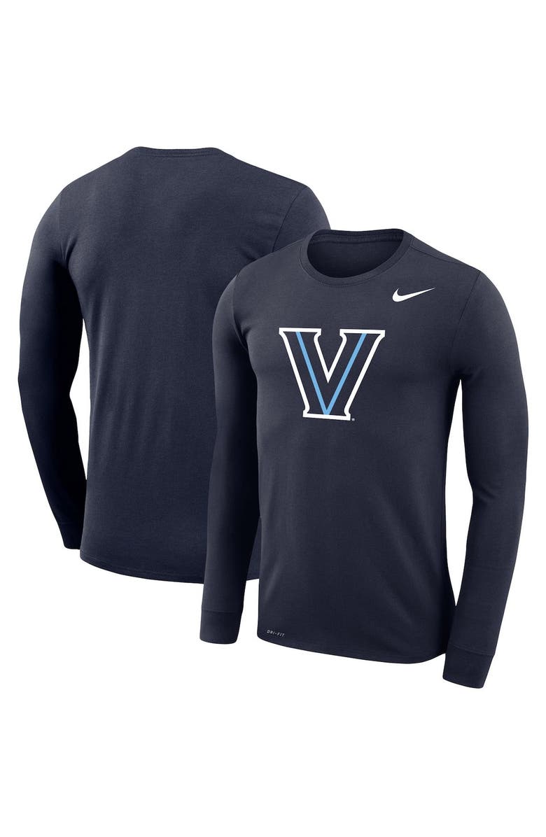 Nike Men's Nike Navy Villanova Wildcats Legend Wordmark Performance Long Sleeve T-Shirt, Alternate, color,