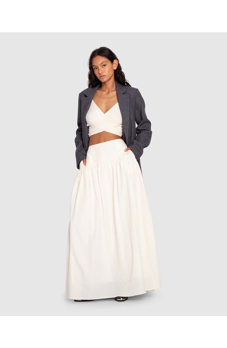 Belle & Bloom Always On My Mind Maxi Skirt, Main, color, Cream
