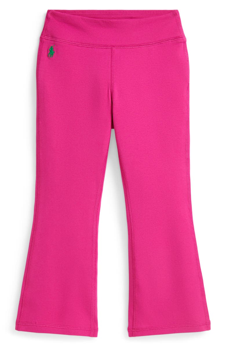 Polo Ralph Lauren Kids' Stretch Jersey Flare Leggings, Main, color, College Pink