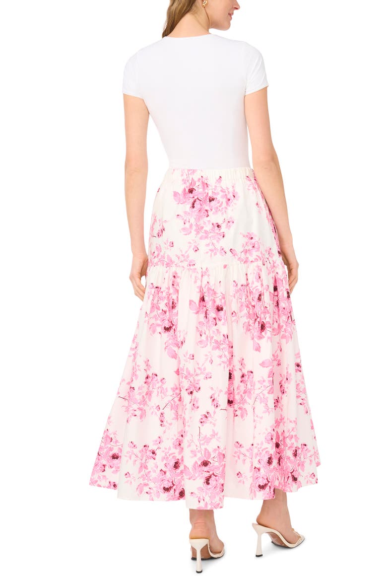Tiered Print Cotton Maxi Skirt, Alternate, color, ORCHID SMOKE
