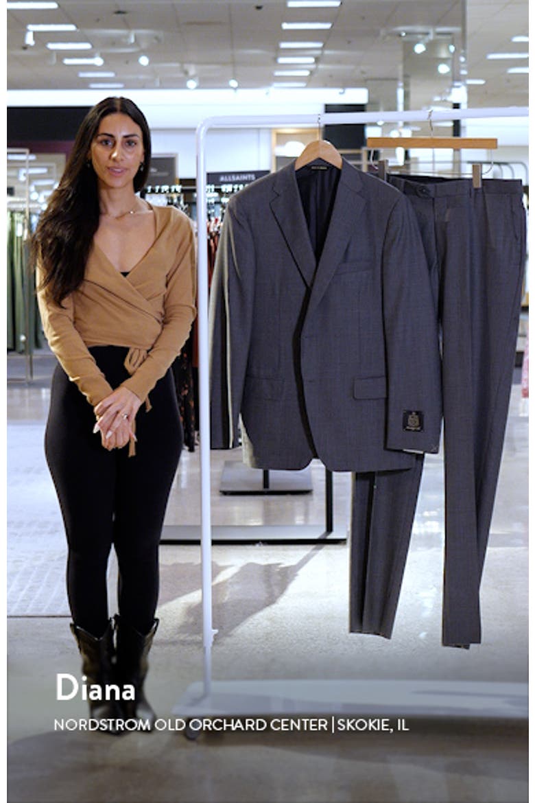 Infinity Sharkskin Classic Fit Wool Suit video