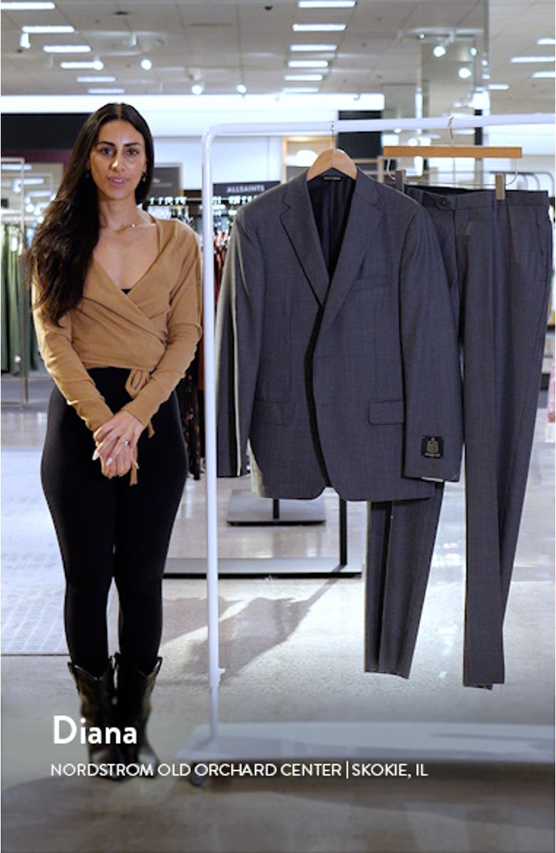 Infinity Sharkskin Classic Fit Wool Suit, sales video thumbnail