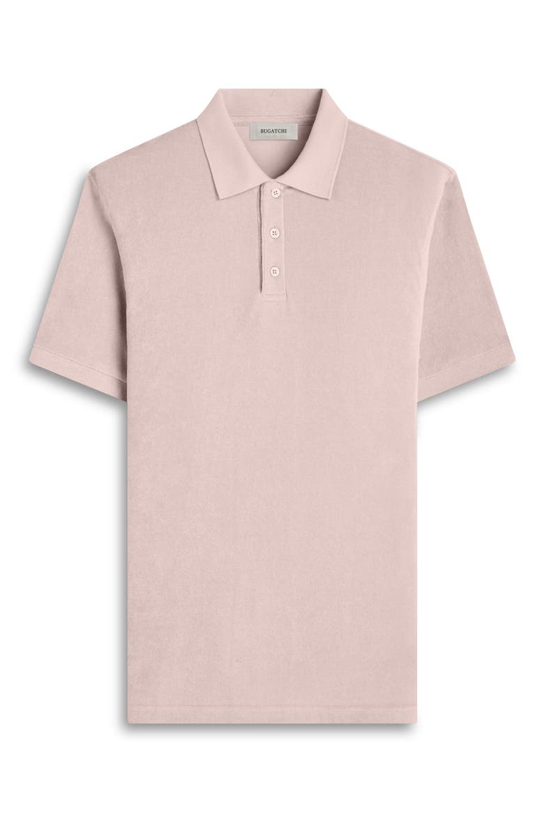 Cotton Blend French Terry Polo, Alternate, color, SAND