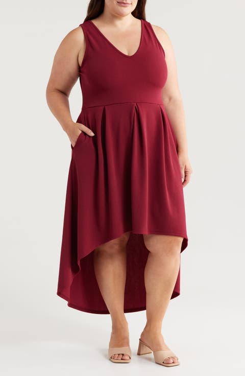 Party Stretch High-Low Dress