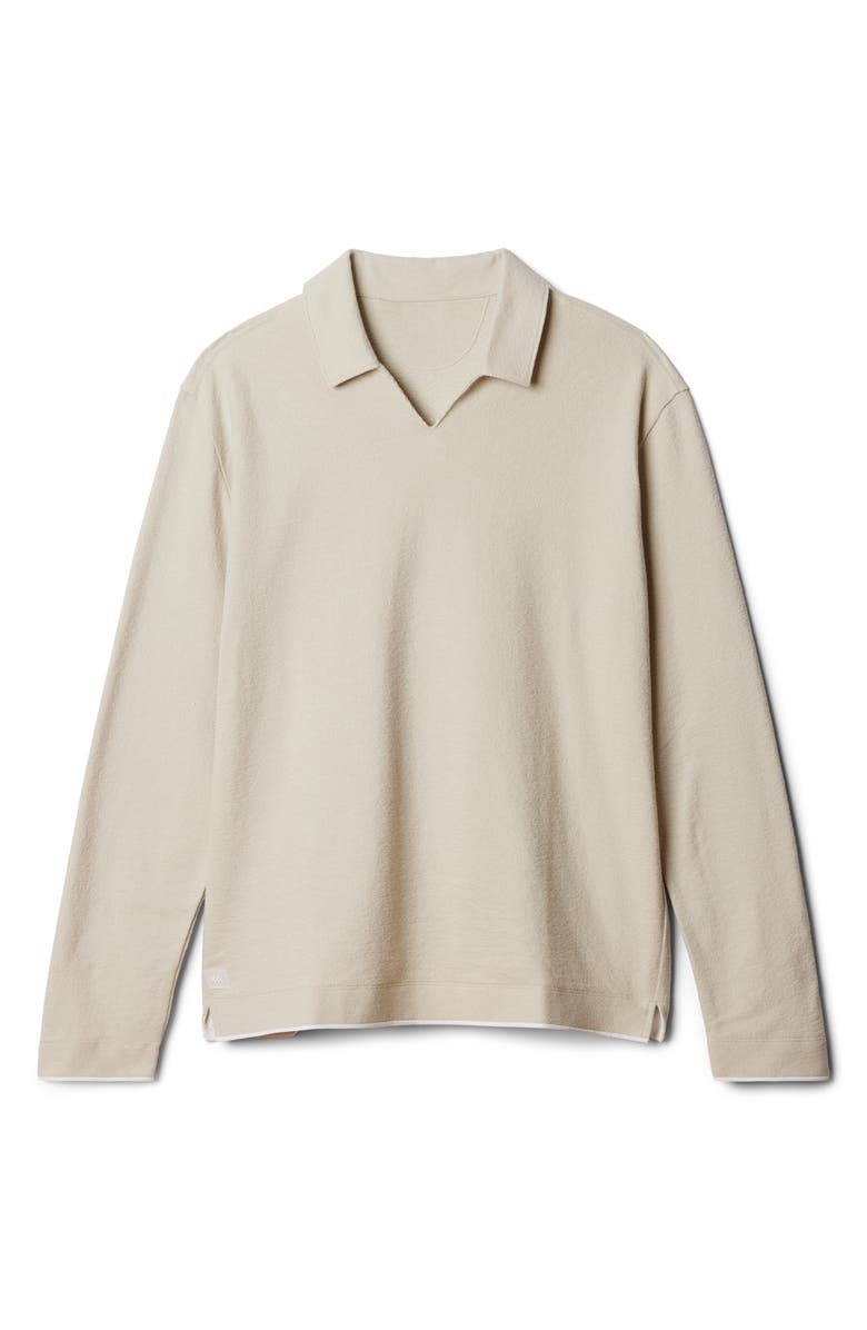 Rhone Seaside Cotton Terry Long Sleeve Polo, Alternate, color, 