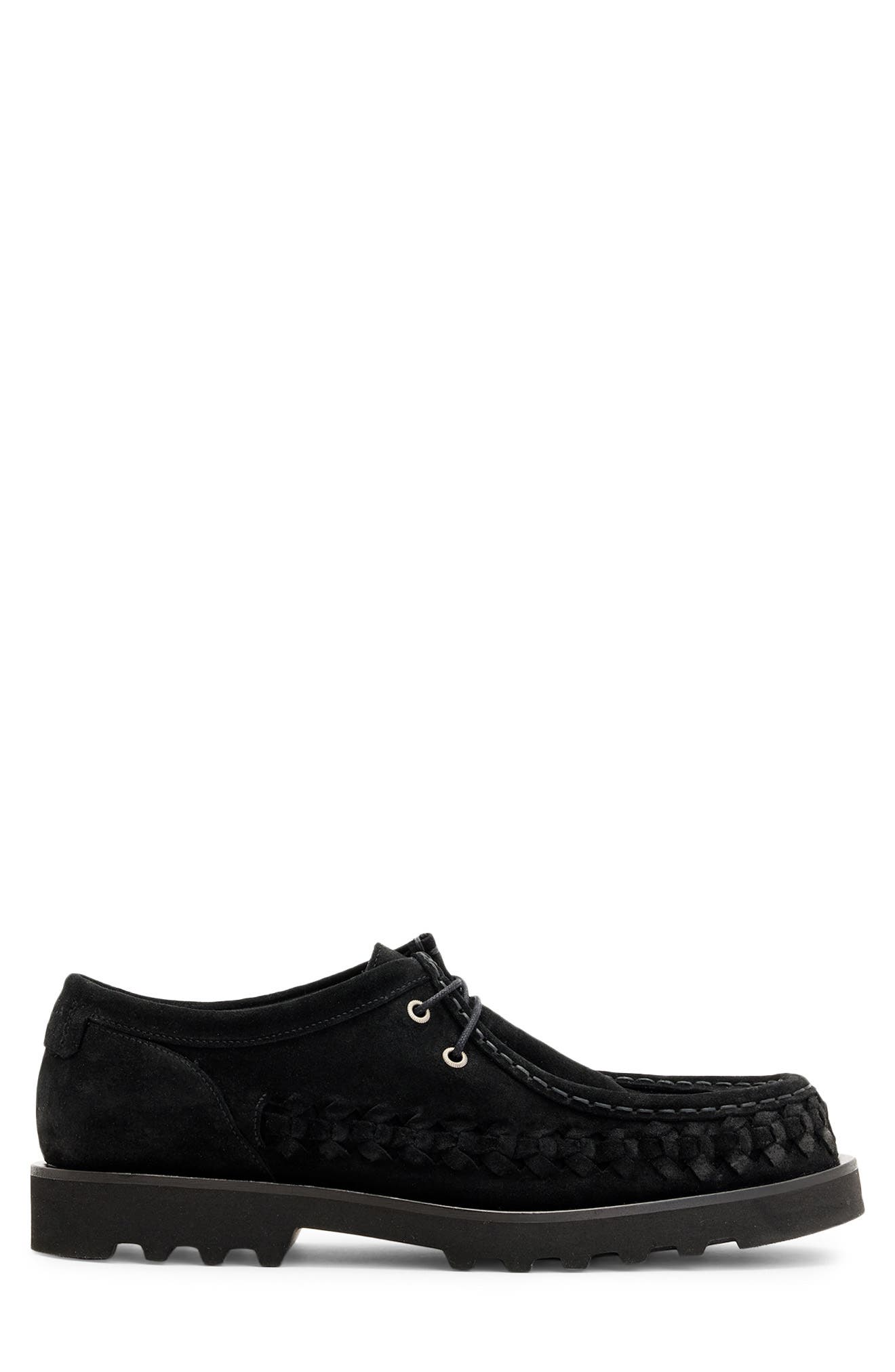 AllSaints Skiff Boat Shoe, Alternate, color, Black