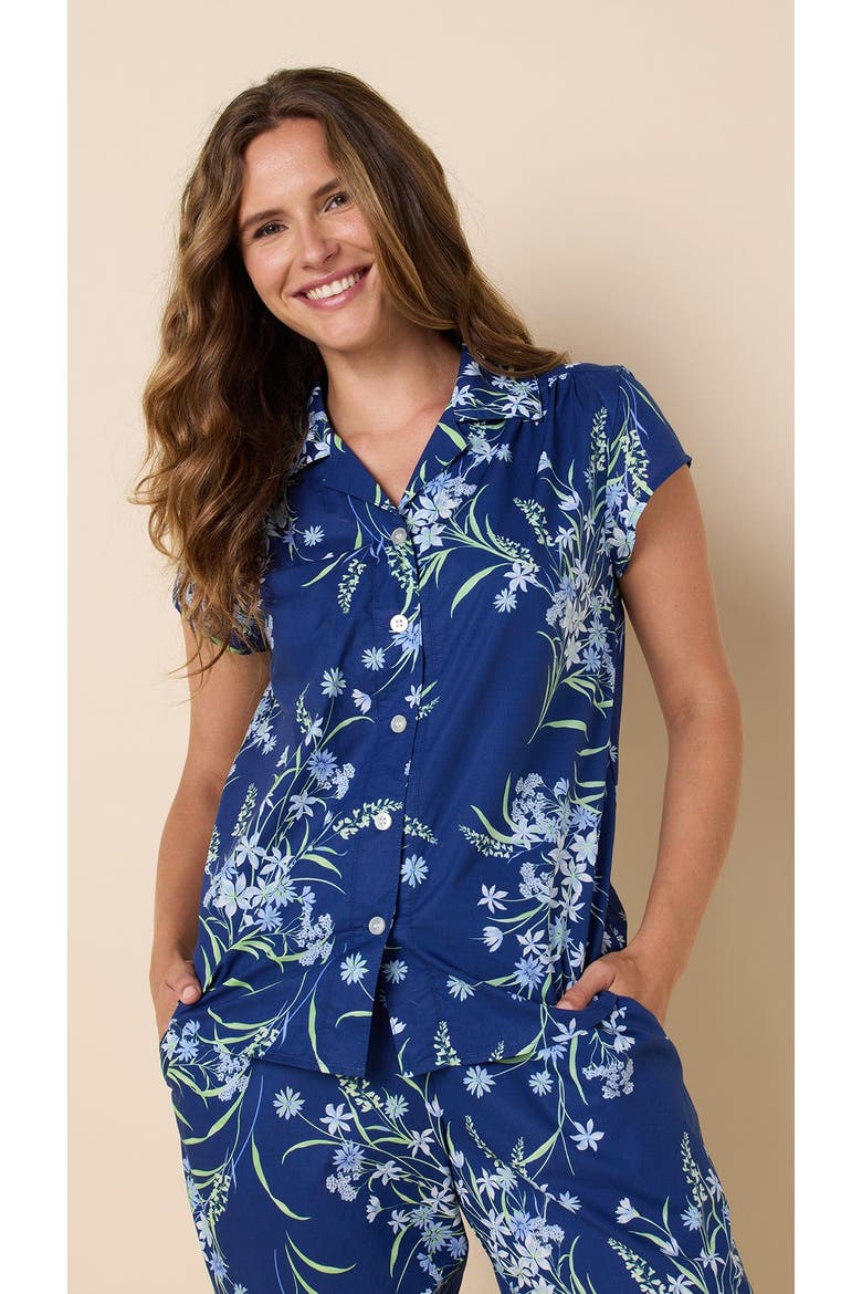 Luxe Pima Capri, Alternate, color, Garden Posy