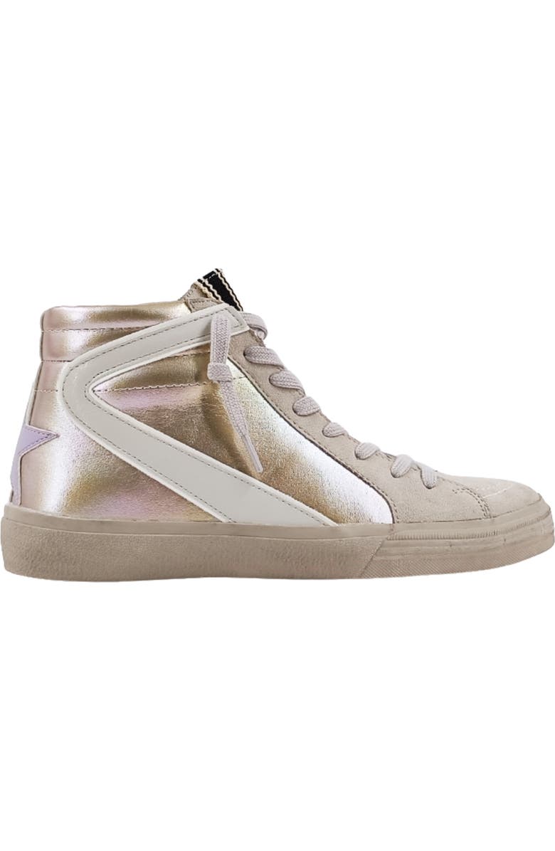 SHUSHOP Rooney High-Top Sneaker, Alternate, color, Gold
