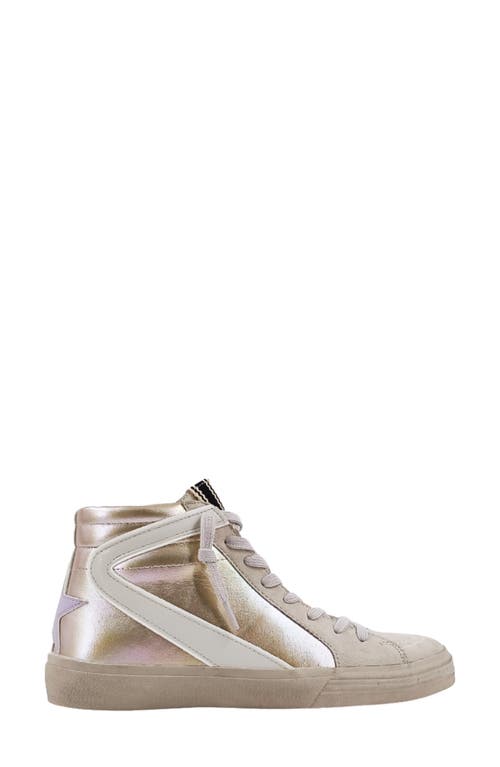 Shushop Rooney High-top Sneaker In Gold