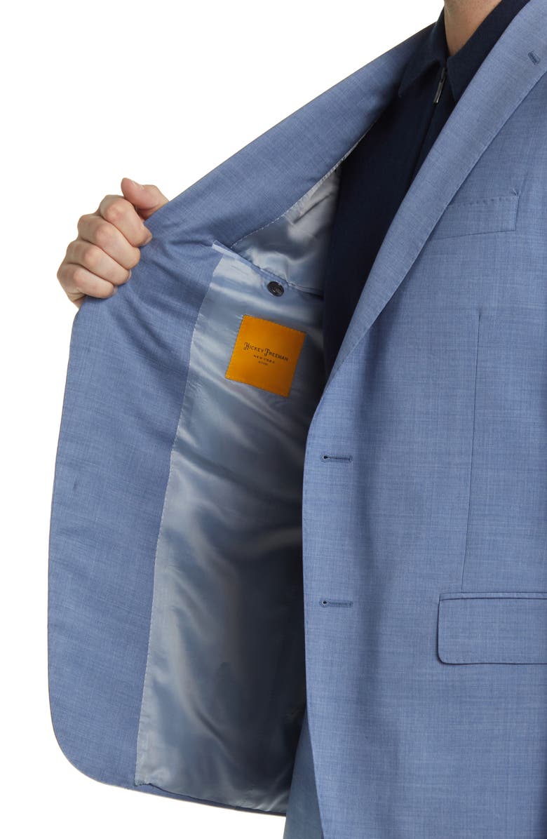Hickey Freeman Solid Wool Suit, Alternate, color,
