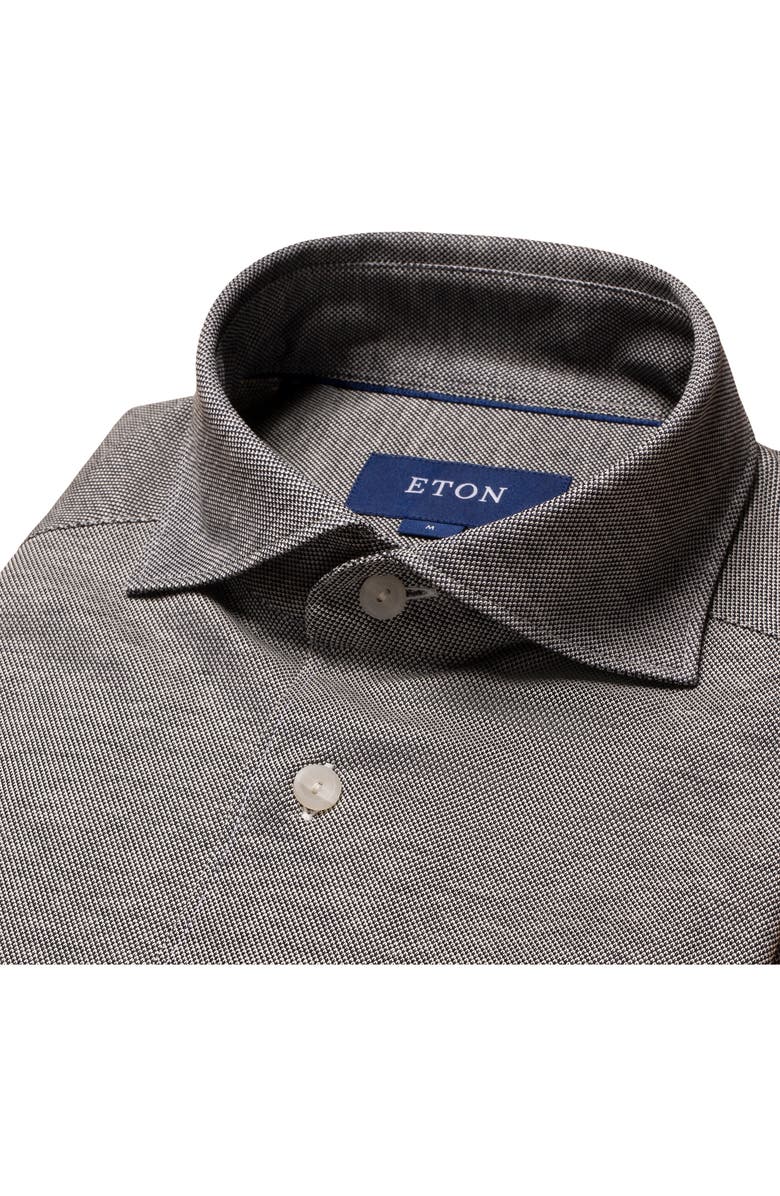 Eton Contemporary Fit Oxford Piqué Dress Shirt, Alternate, color,