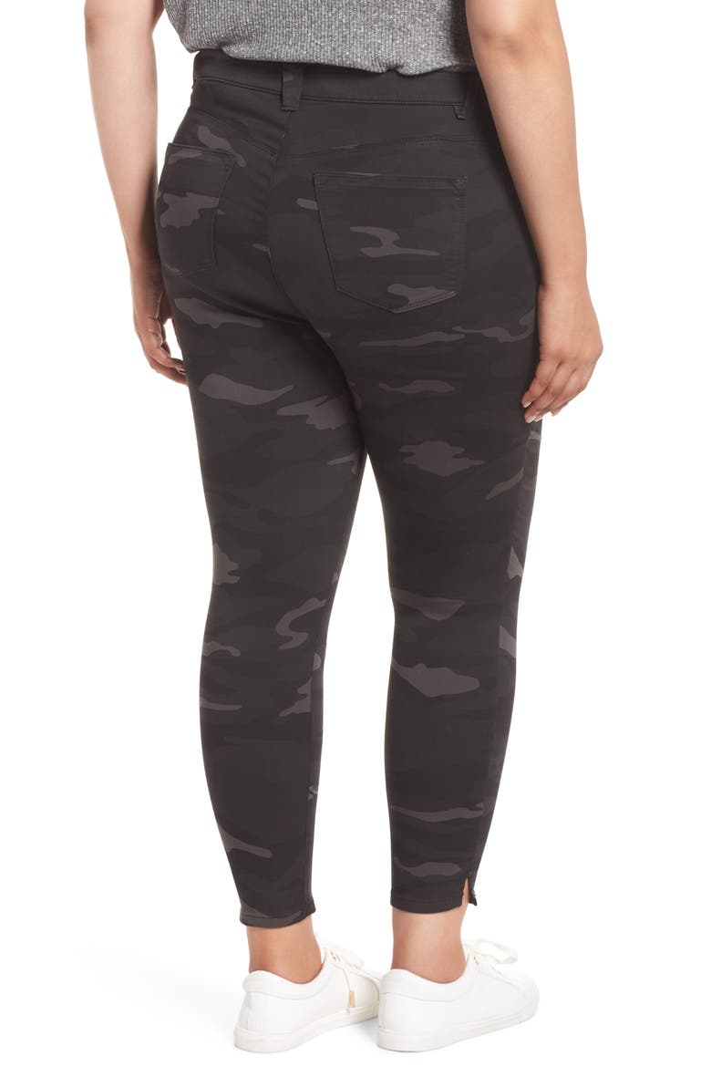 Ab-Solution Ankle Skimmer Jeans (Nordstrom Exclusive), Alternate, color, BLACK/ CAMO