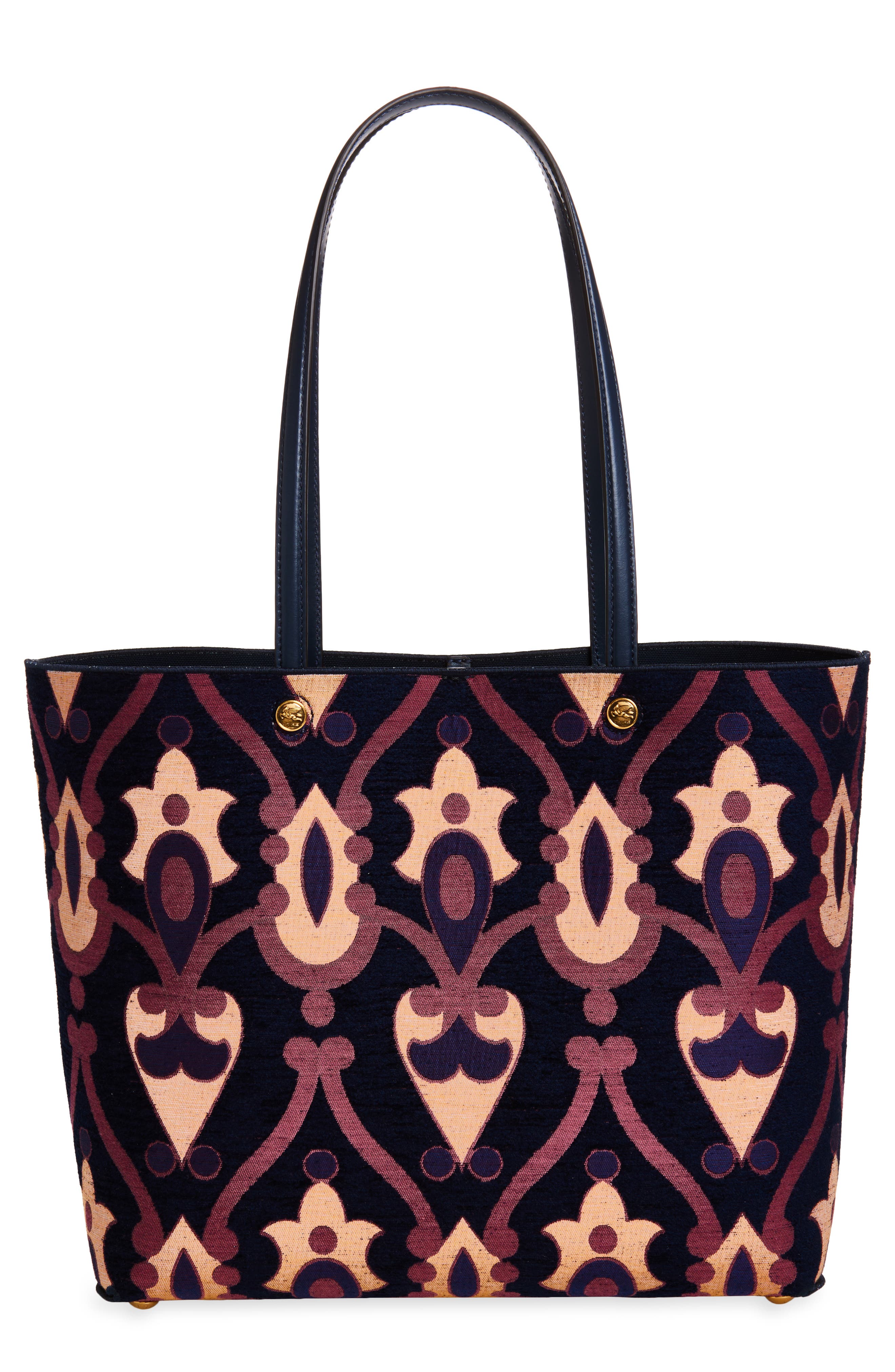 Etro Medium Essential Jacquard Shopper, Main, color, 