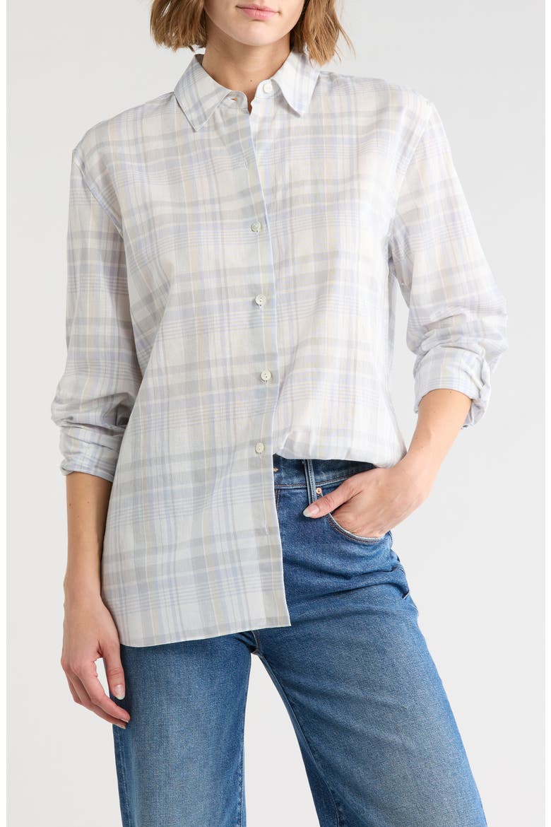 Plaid Menswear Button Shirt, Main, color, OLYMPIC MULTI