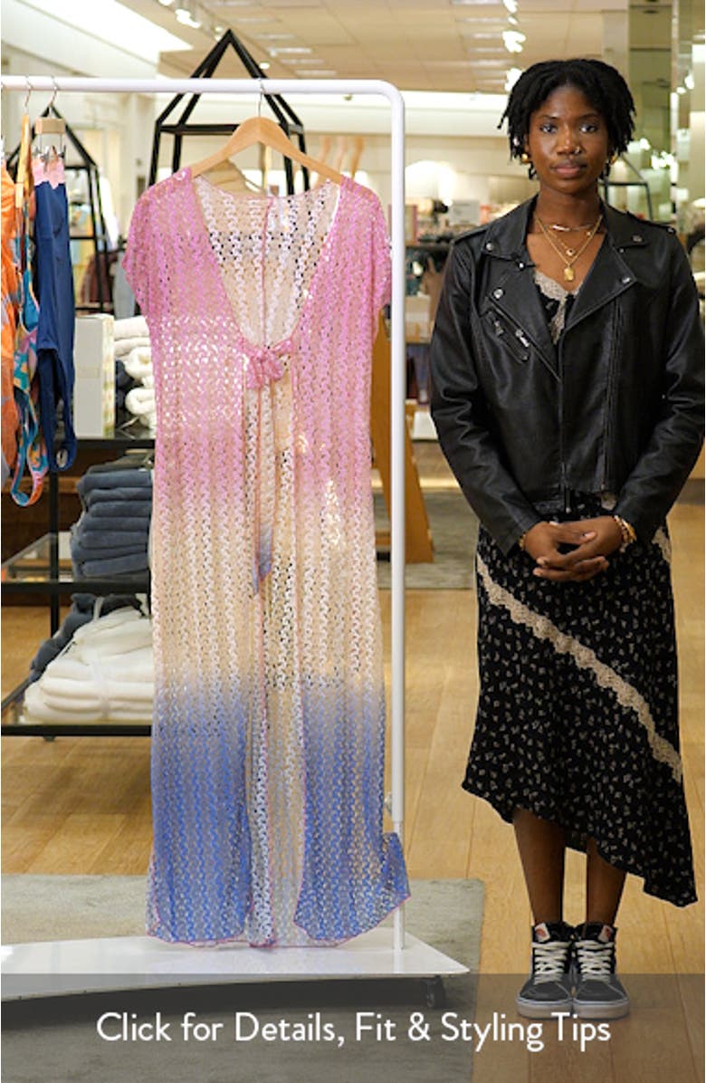 Sunset Metallic Ombré Cover-Up, sales video thumbnail