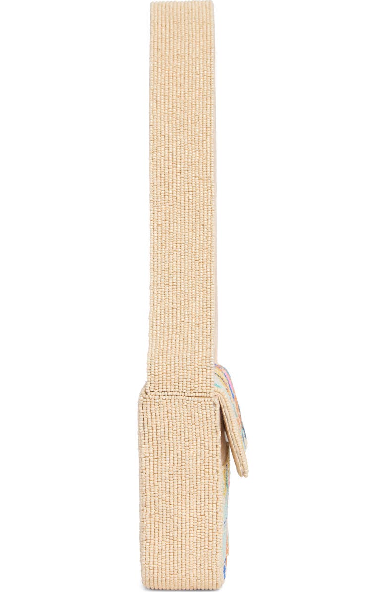 Collection XIIX Beaded Abstract Floral Shoulder Bag, Alternate, color, Beige Multi