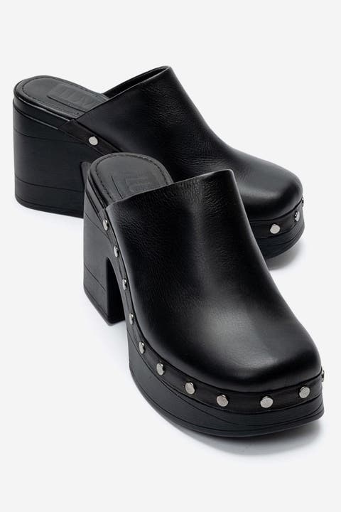 Bellune Leather Block Heel Platform Sandal