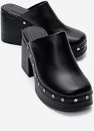 Forever & Always Shoes Bellune Leather Block Heel Platform Sandal