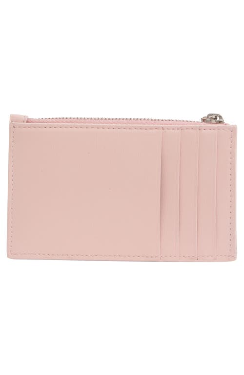Alexander Mcqueen Mcqueen Logo Leather Zip Card Case In Multi