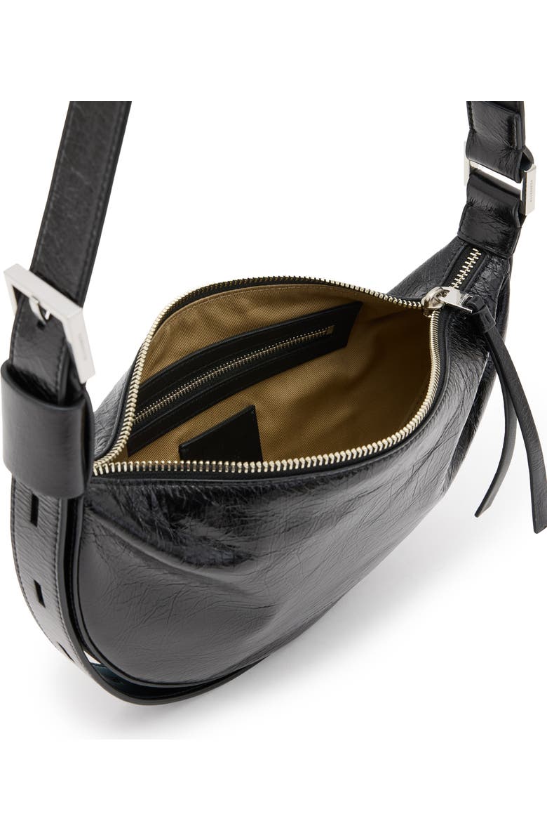 AllSaints Half Moon Crossbody Bag, Alternate, color,