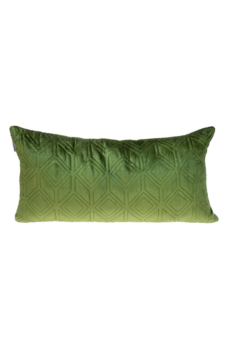 PARKLAND COLLECTION Tufted Velvet Decorative Pillow, Main, color, Olive