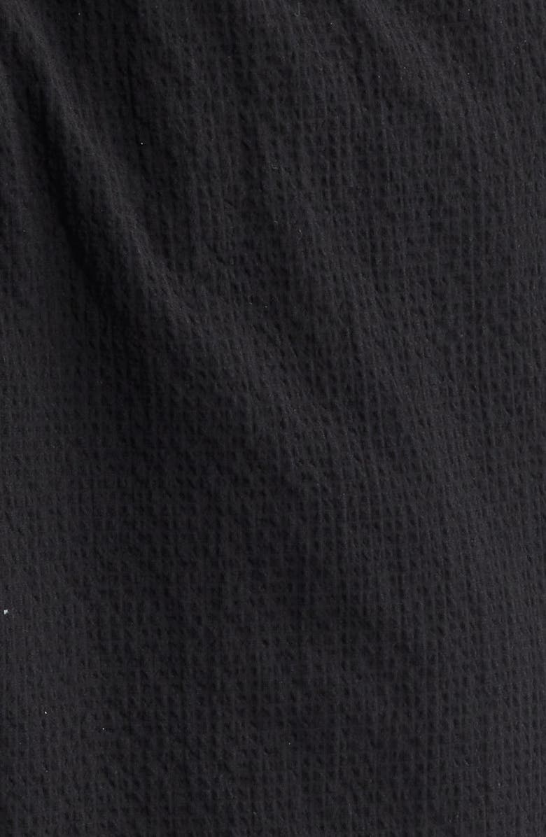 W.R.K Slim Fit Drawstring Seersucker Shorts, Alternate, color, Black