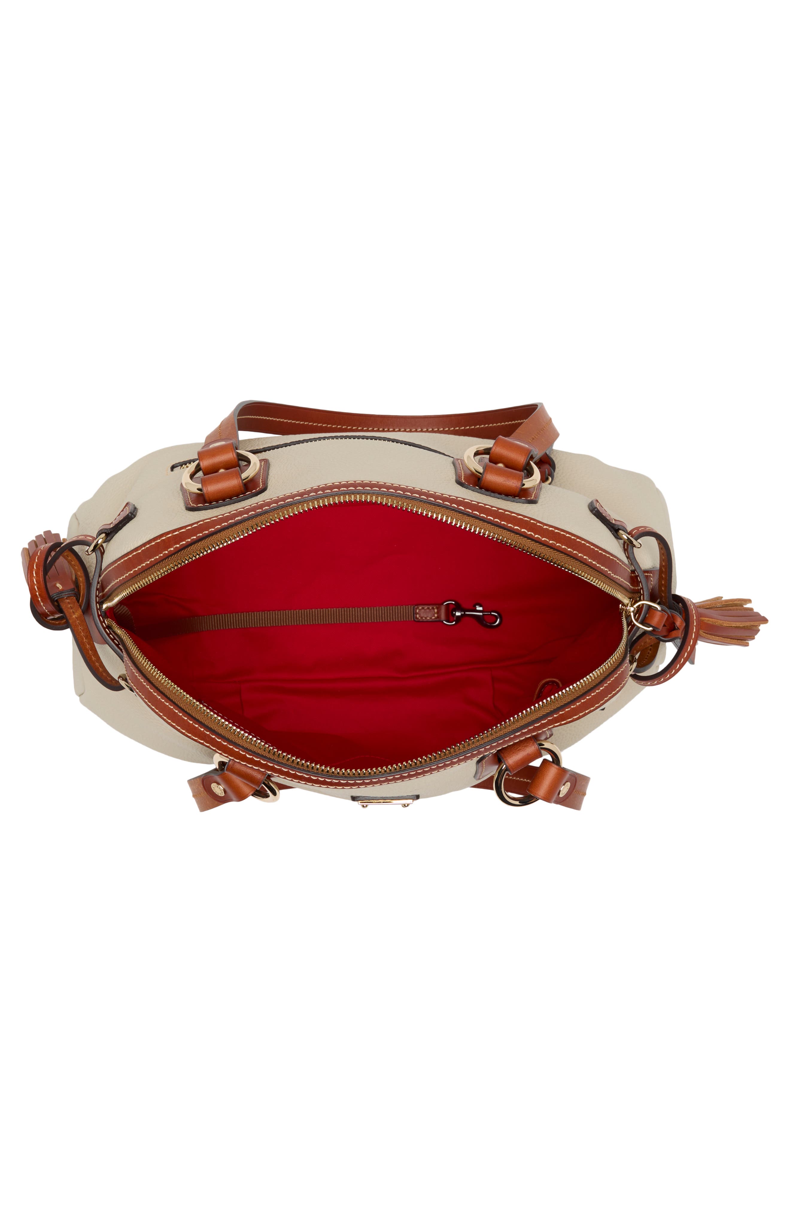 Dooney & Bourke Domed Leather Satchel, Alternate, color, 