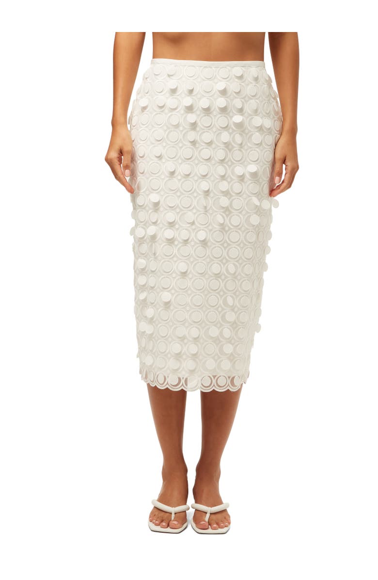 Trina Turk Dita 2 Embroidered Midi Skirt, Main, color, Whitewash