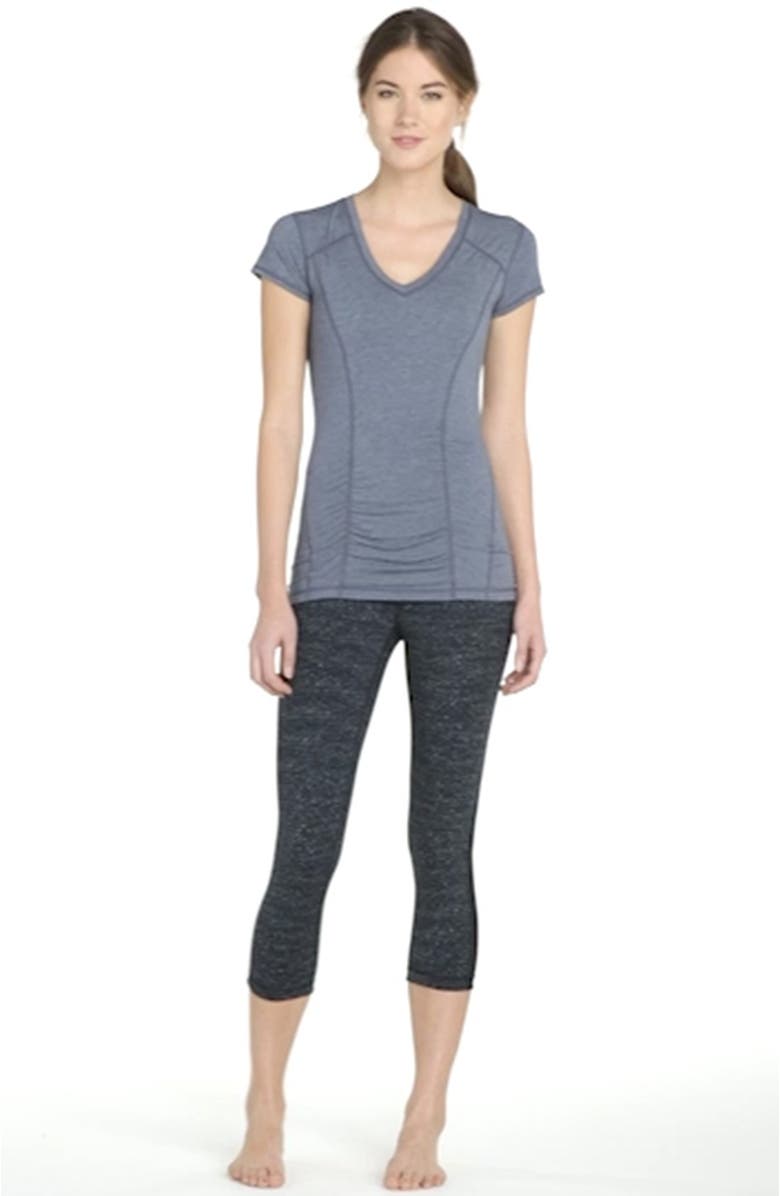 Zella 'Live In - Streamline' Slim Fit Space Dye Capris, Alternate, color, 