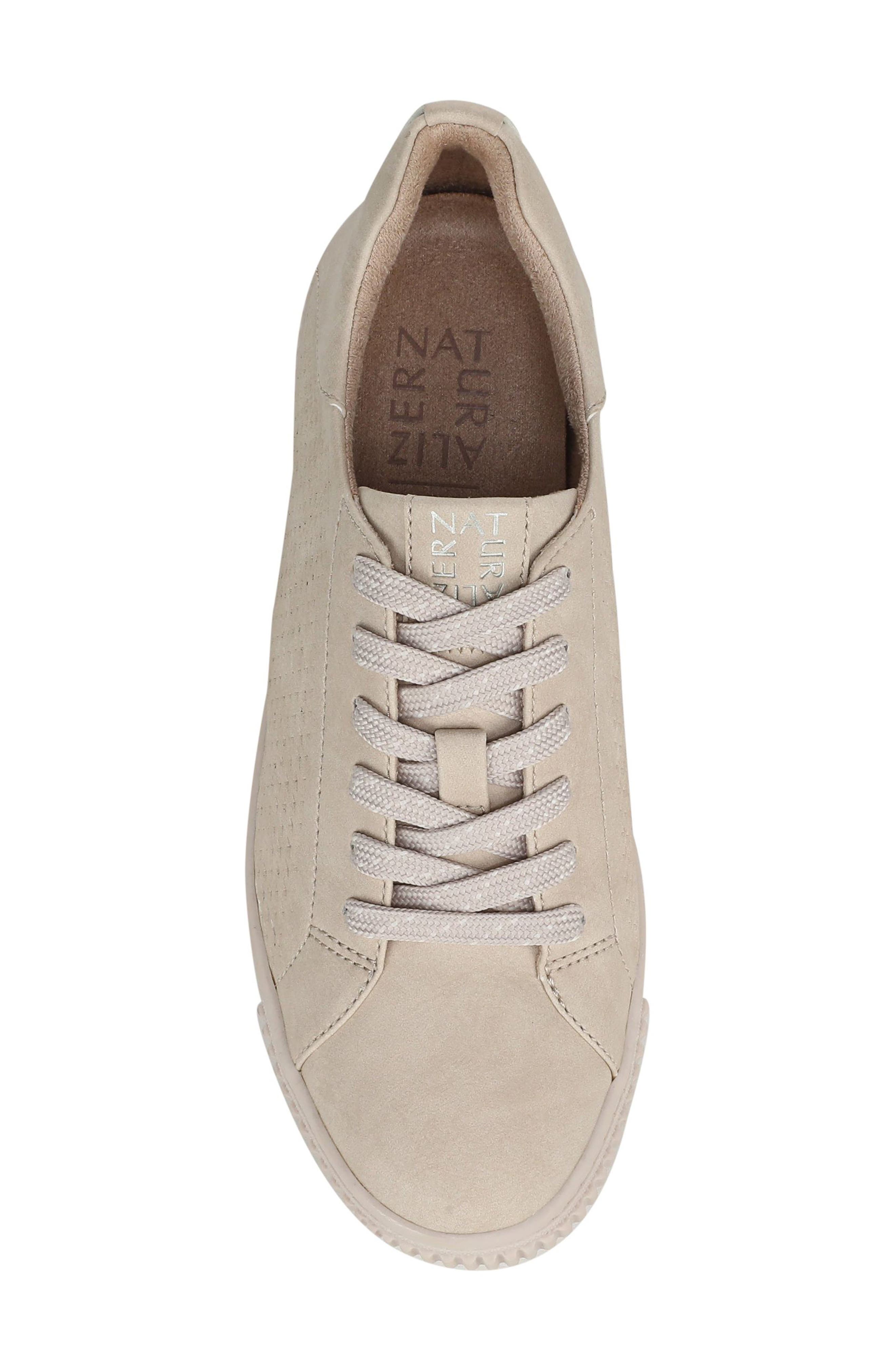 Turner Perforated Platform Sneaker, Alternate, color, PORCELAIN BEIGE FAUX LEATHER