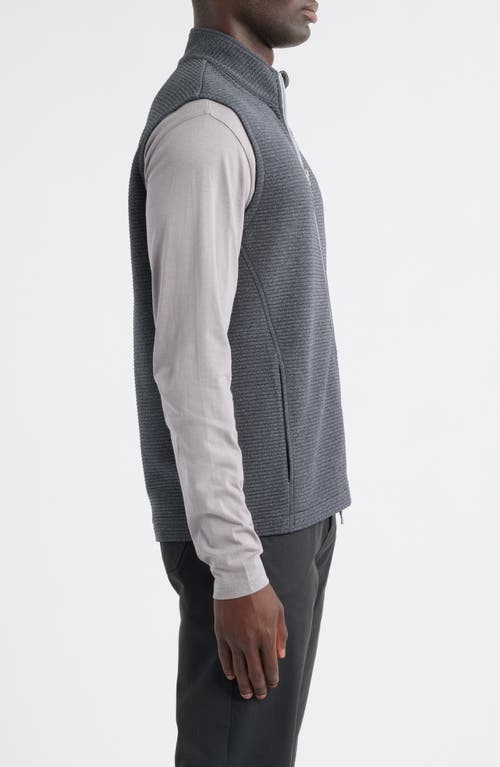 Johnnie-o Reggie Performance Zip-up Vest In Black