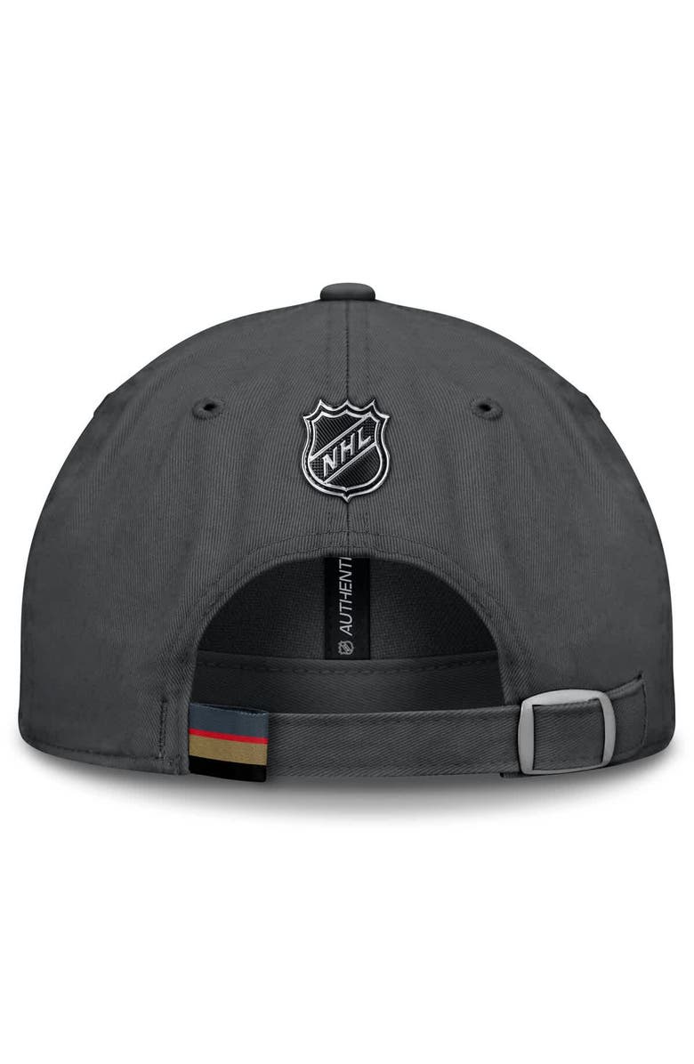FANATICS Men's Fanatics Gray Vegas Golden Knights  Authentic Pro Prime Adjustable Hat, Alternate, color, Gray