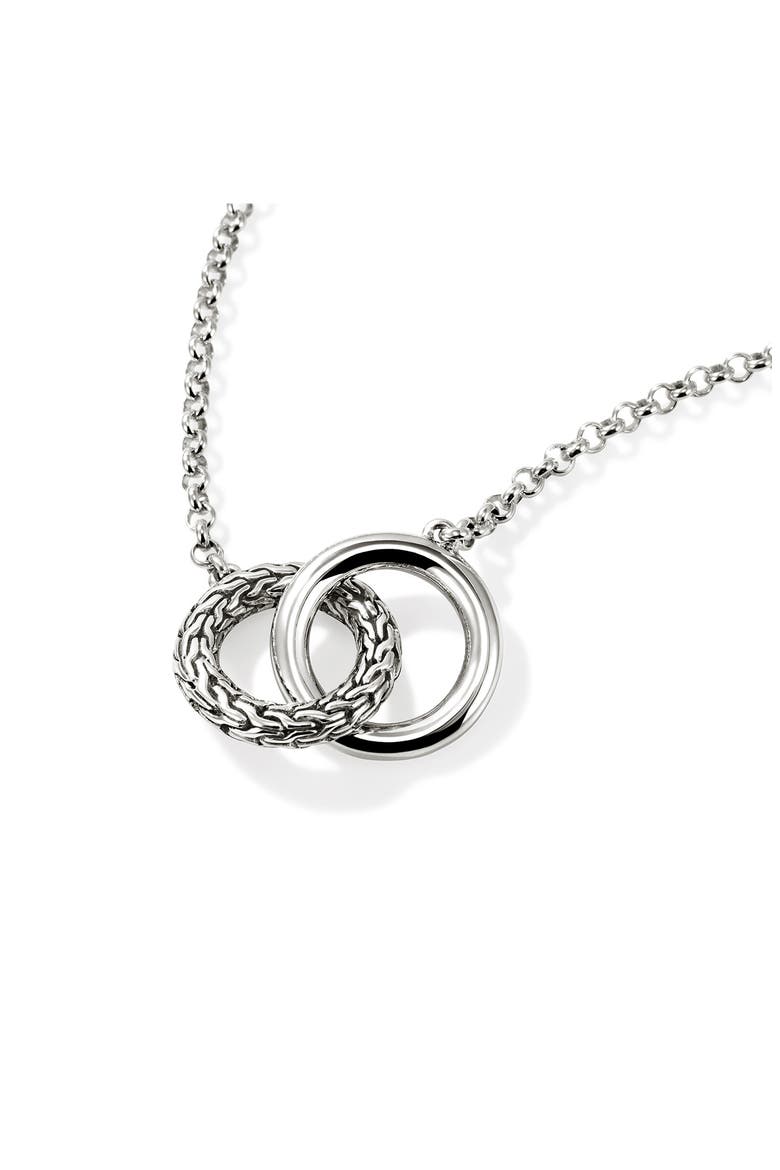 JH Essential Linked Necklace, 2mm, Alternate, color, SILVER