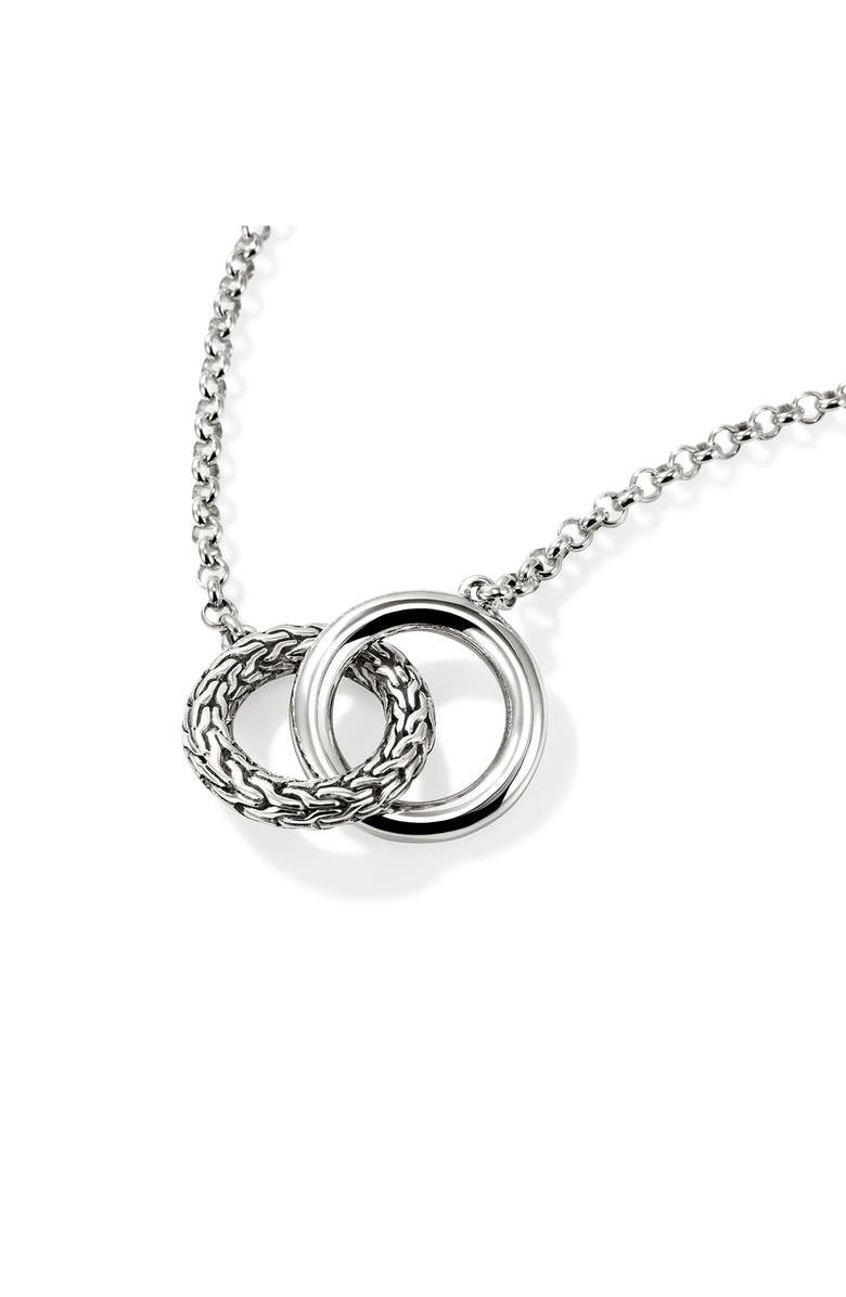 John Hardy JH Essential Linked Necklace, Gold, Sterling Silver, Alternate, color, Silver