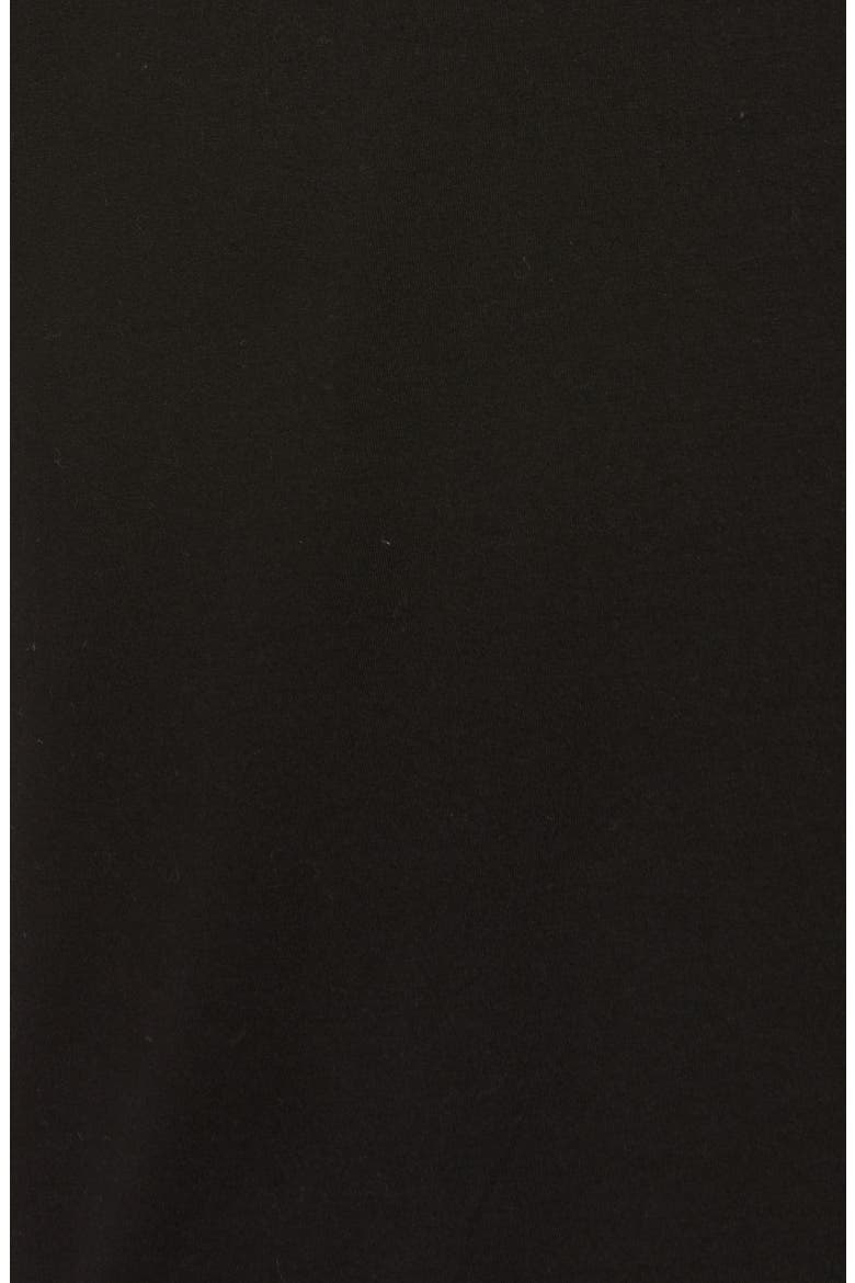 Knee Length Open Front Jersey Jacket, Alternate, color, BLACK