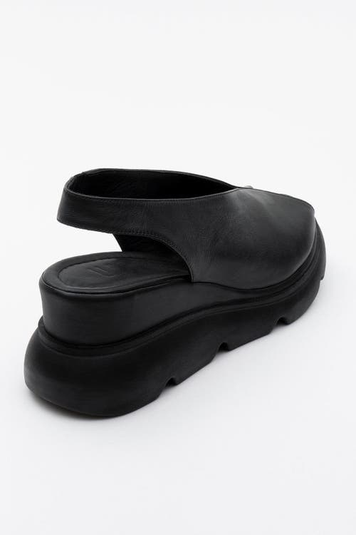 Forever & Always Shoes Sam Leather Platform Sandal In Black