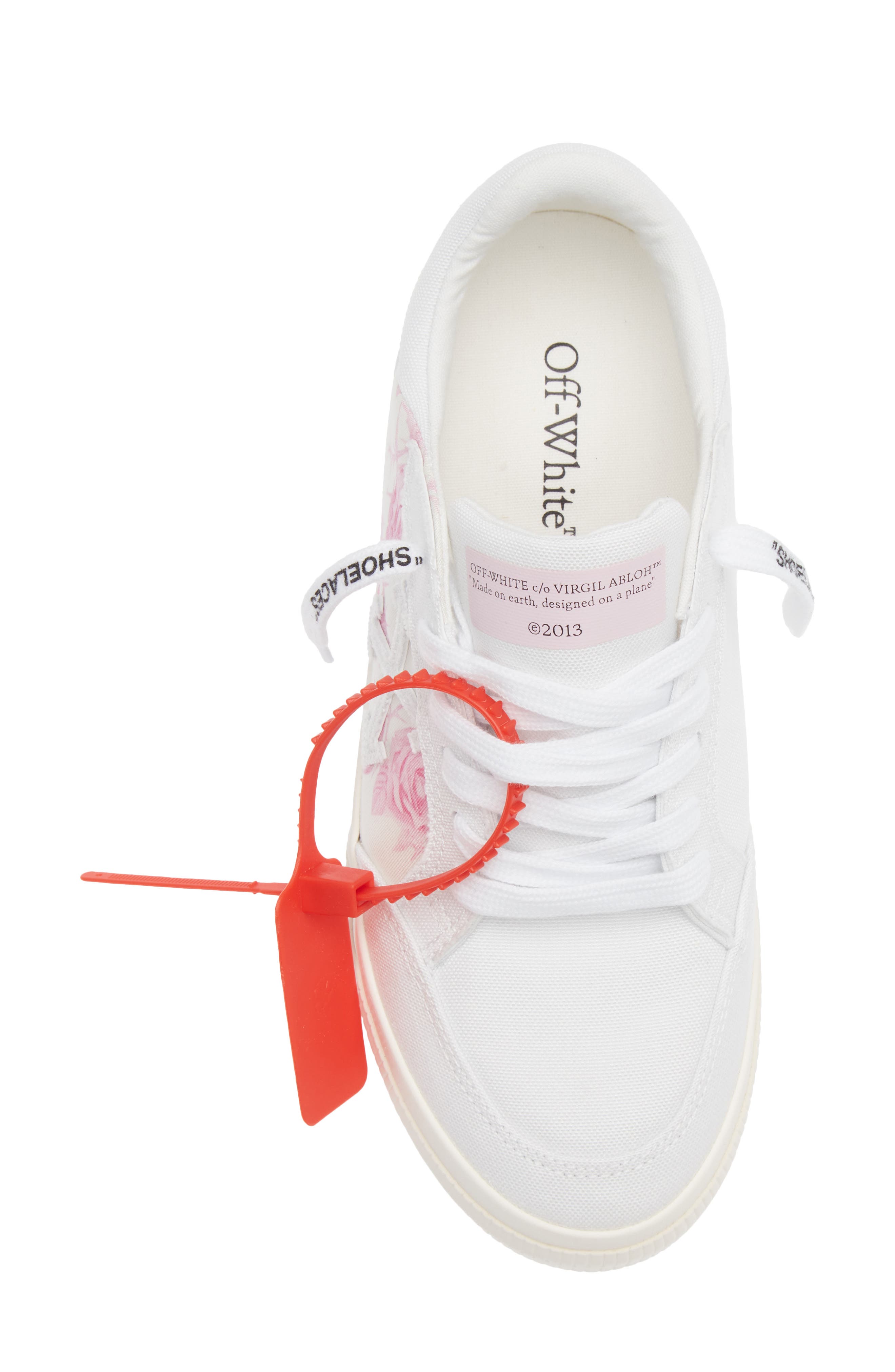 Off-White New Vulcanized Animation Low Top Sneaker, Alternate, color, White - Light Pink