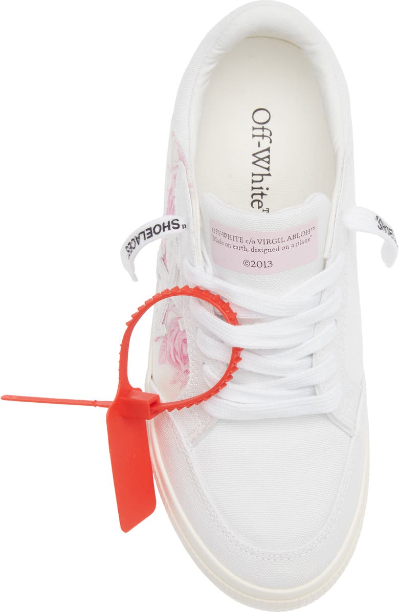 Off-White New Vulcanized Animation Low Top Sneaker, Alternate, color, White - Light Pink
