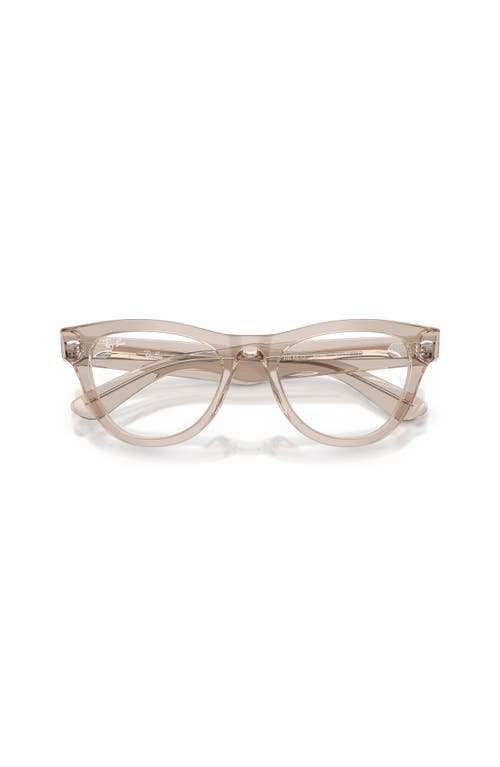 Ray Ban Ray-ban 52mm Cat Eye Optical Glasses In Brown