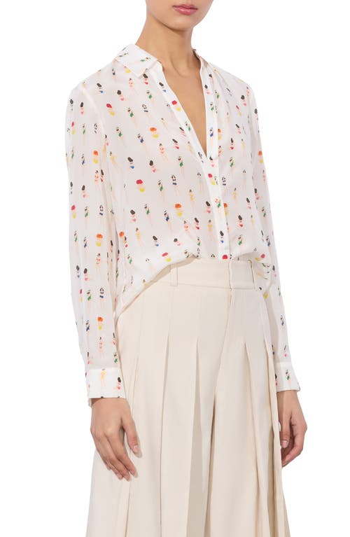 Alice And Olivia Beach Club Eloise Button-front Blouse