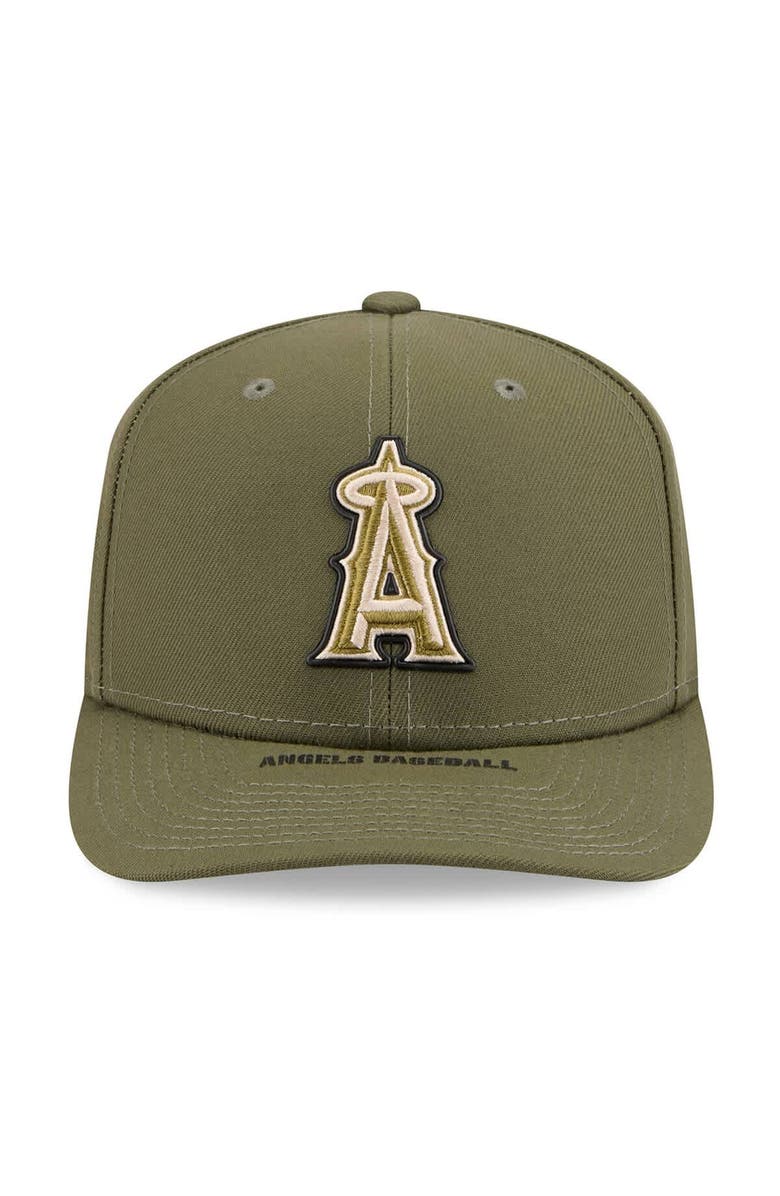 New Era Men's New Era  Olive Los Angeles Angels 2026 Armed Forces Day 9SEVENTY Adjustable Hat, Alternate, color, Olive