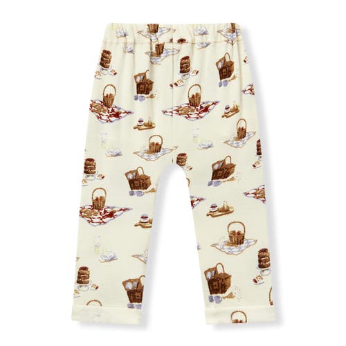 Milkbarn Organic Cotton Jogger In White