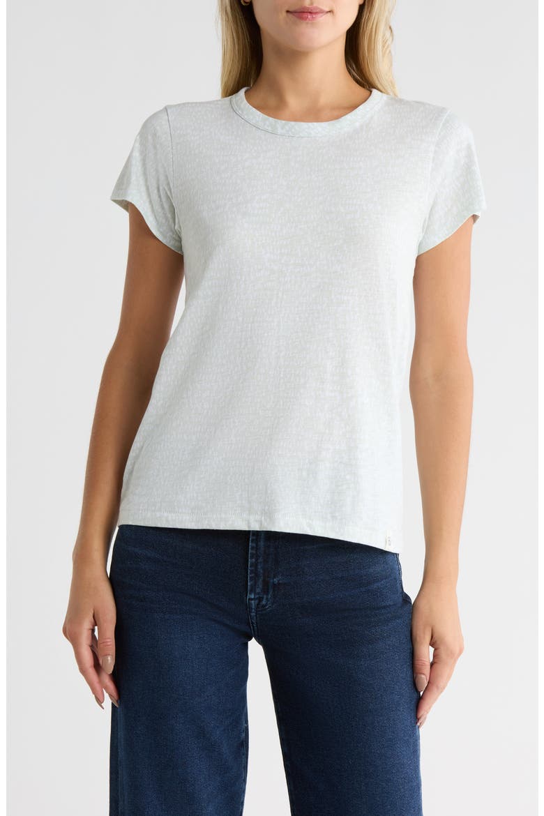 Dot Pima Cotton T-Shirt, Main, color, GREEN MULTI