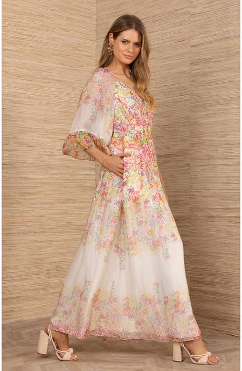 Hale Bob Women's ALIANA Embroidered Chiffon Top 51EB230A