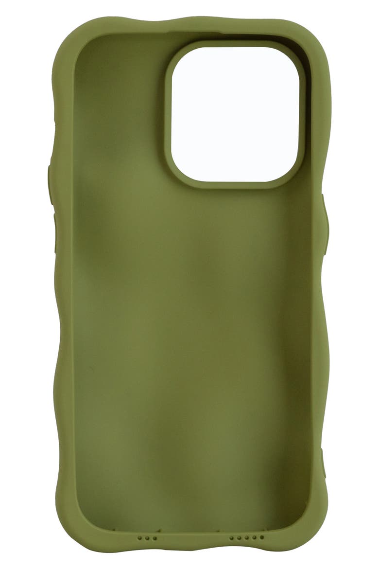 Matte Bubbles iPhone 14 Pro Max Case, Alternate, color, GREEN