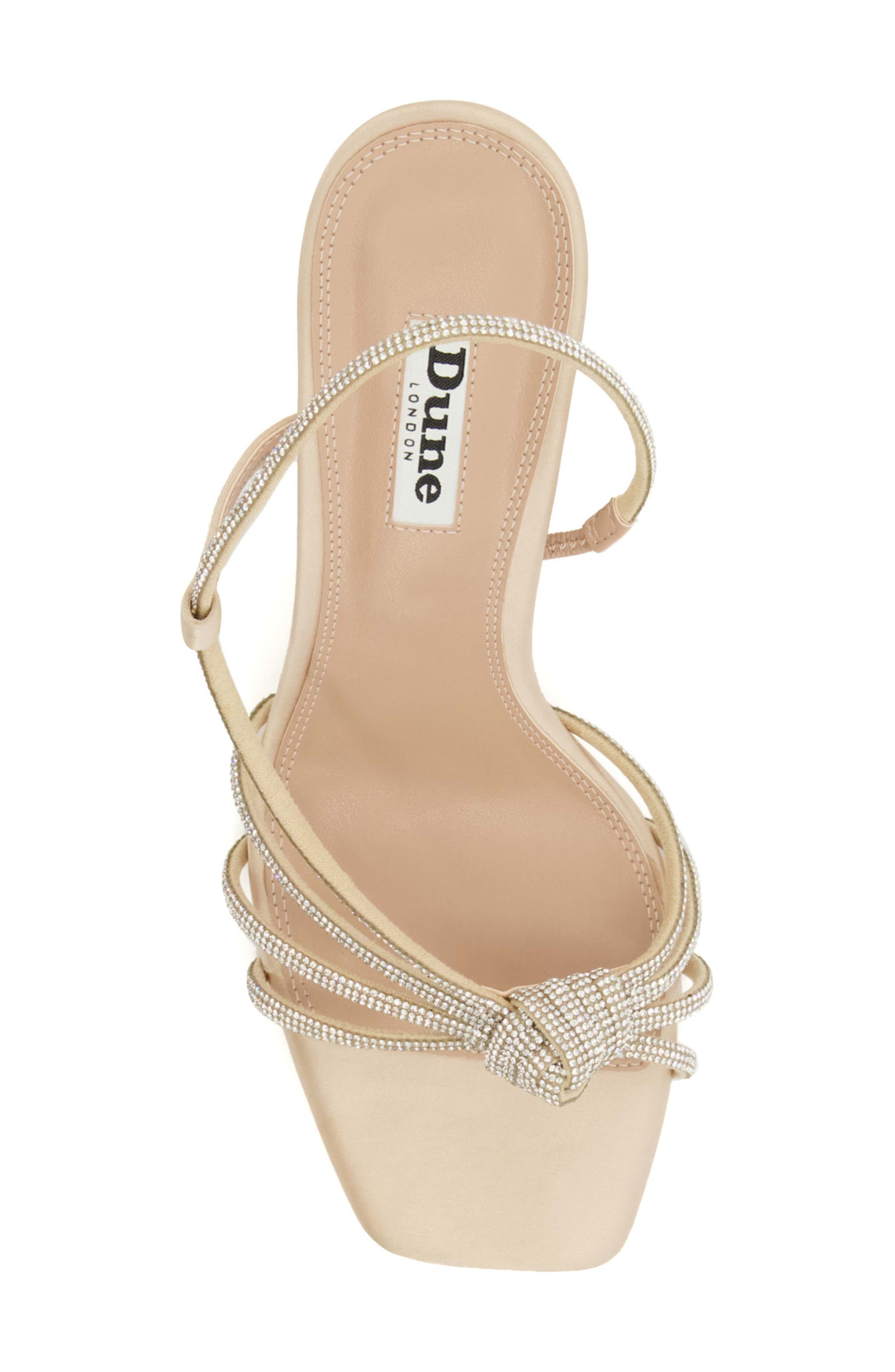 Dune London Metas Crystal Slingback Sandal, Alternate, color, Mink