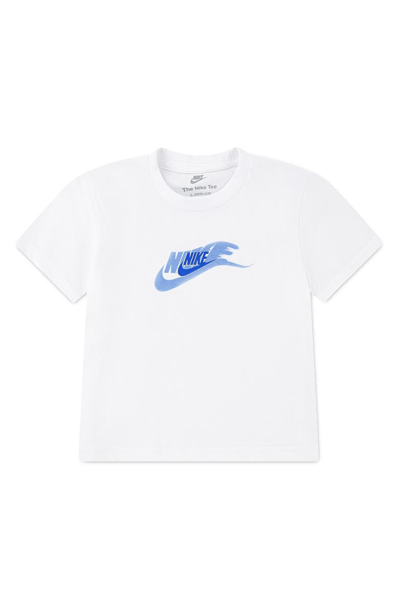 Nike Kids' On the Move Graphic T-Shirt, Main, color, White